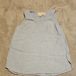 Cynthia Rowley Light Blue Tank Top with Minimalist Design